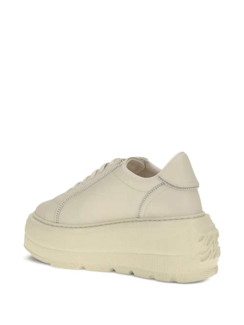 Casadei Nexus Florence sneakers met plateauzool Beige