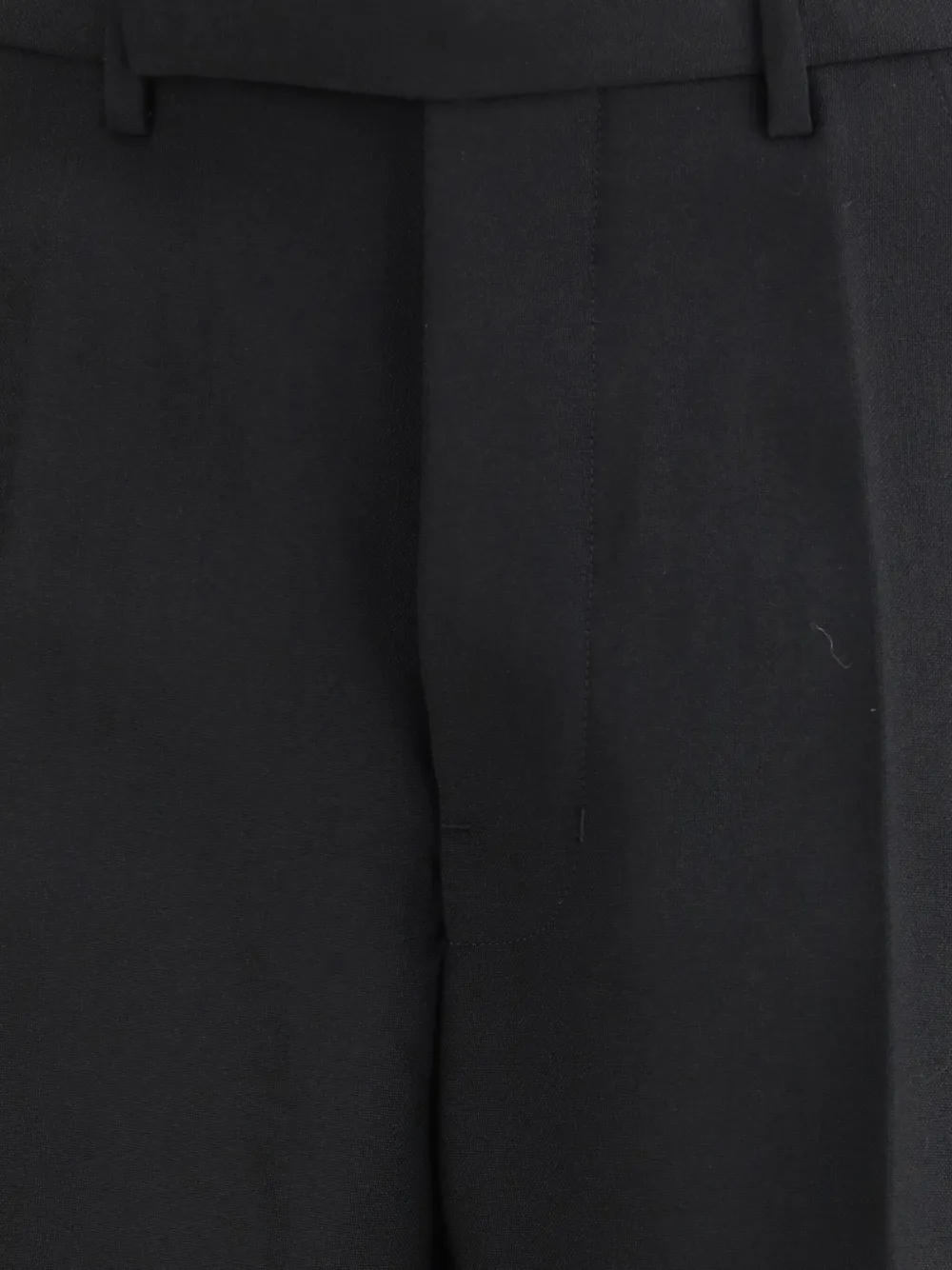 Rick Owens Tailored Geth Wide Leg Virgin Wool Pants In Black