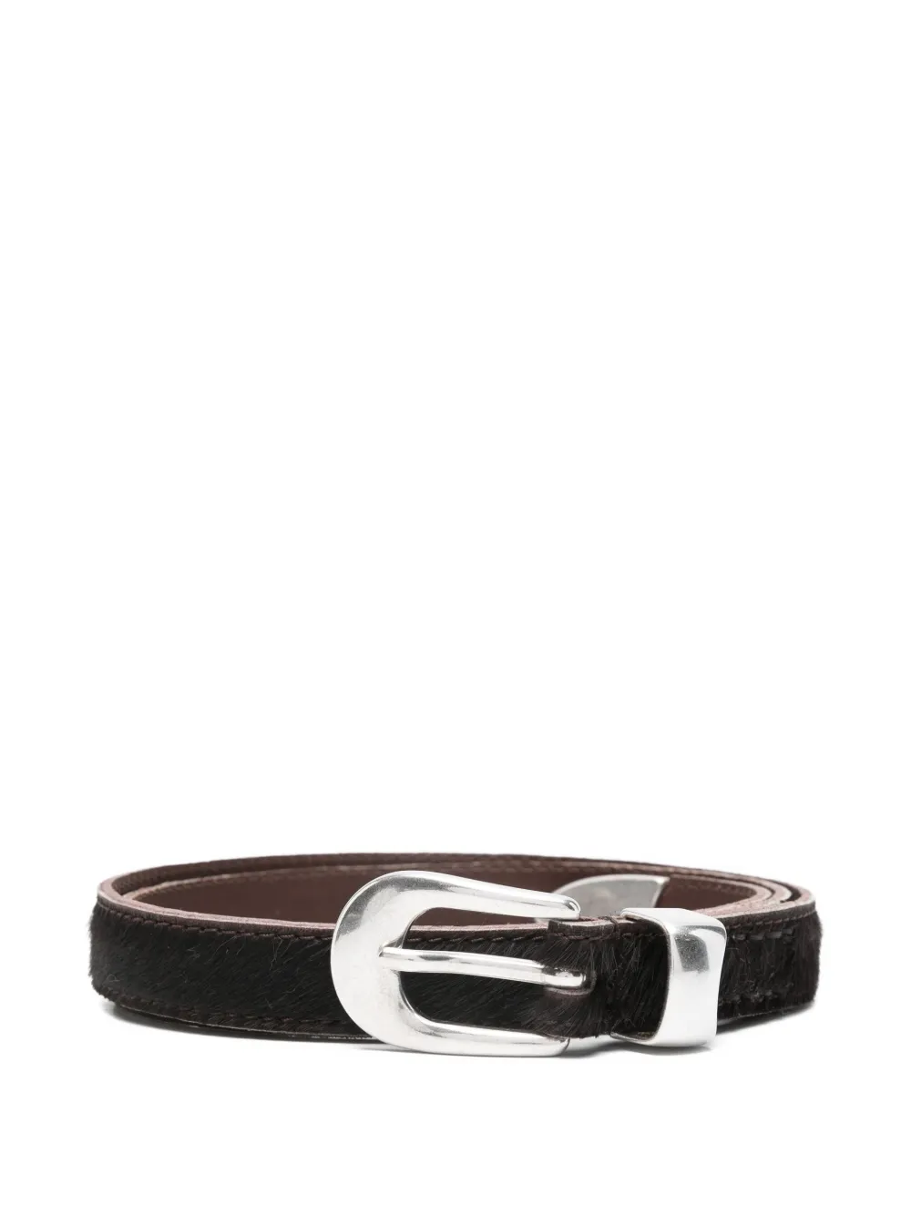 OUR LEGACY calf hair belt | Brown | Image 1