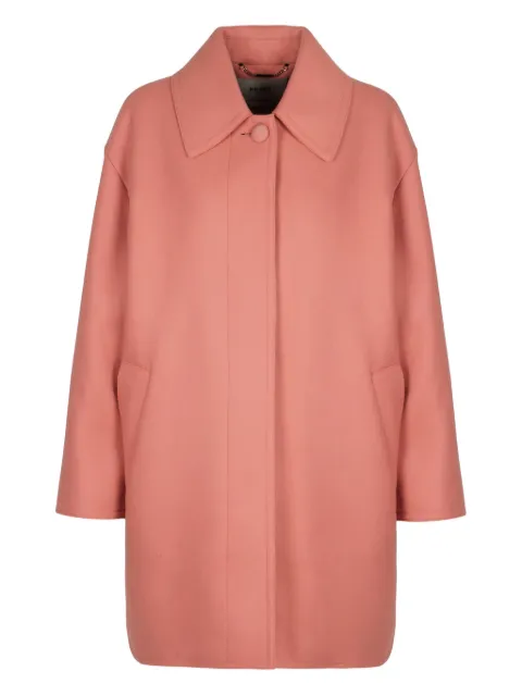 FENDI elasticated-back single-breasted coat