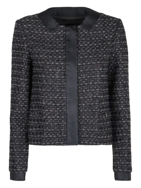 Emporio Armani cuffed tweed jacket