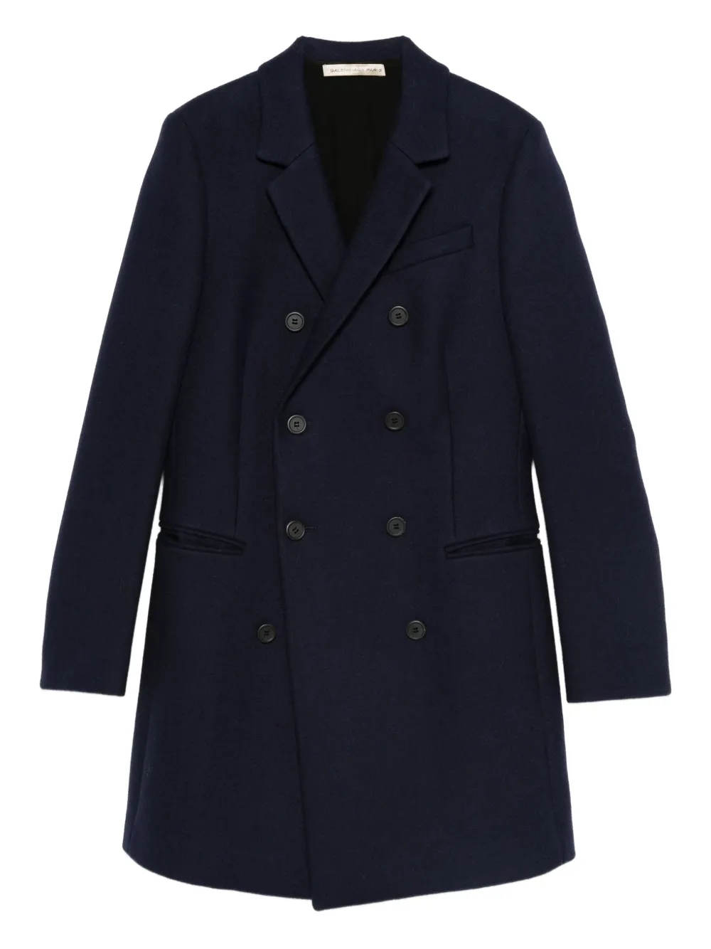 Balenciaga Pre-Owned 2000s double-breasted wool coat | Blue | Image 1