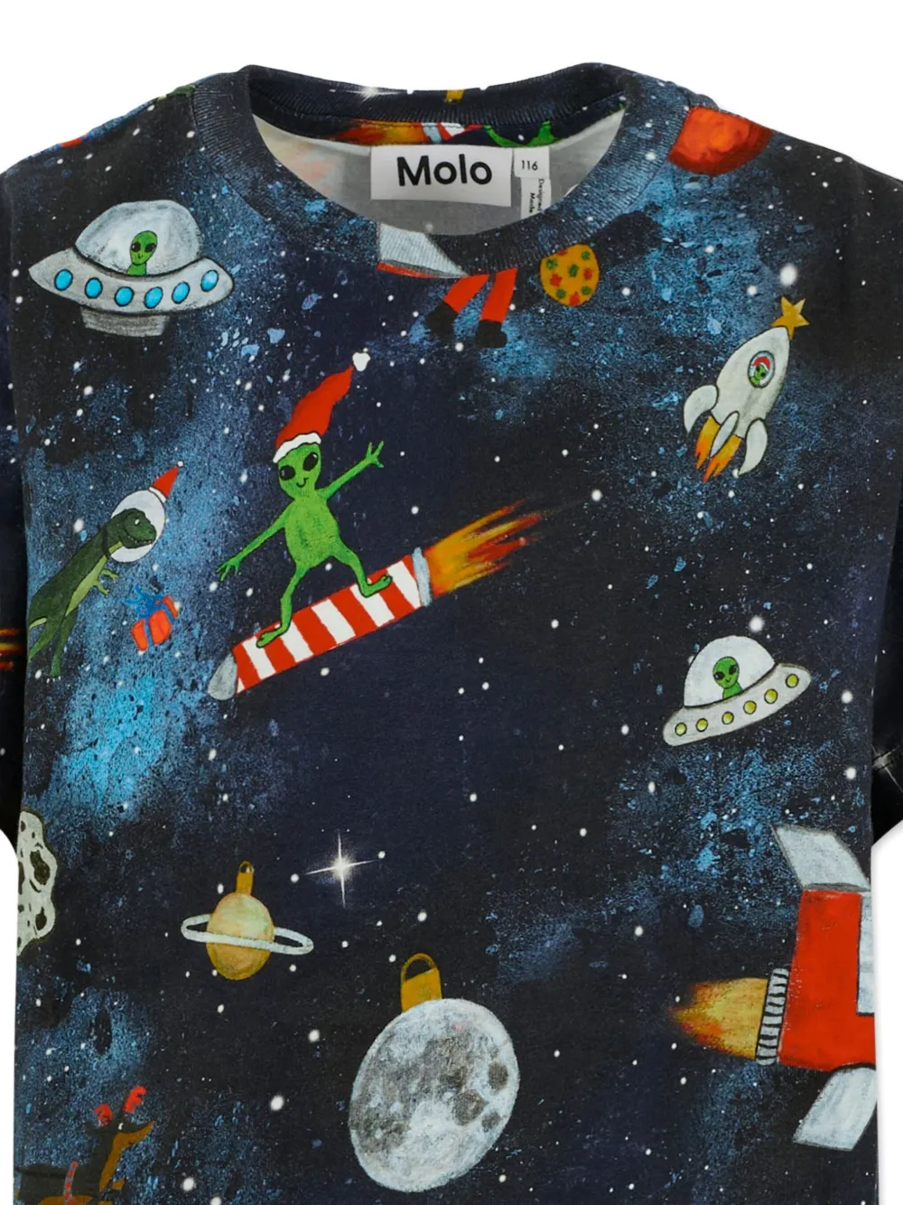 Molo T-shirt met print en korte mouwen Blauw