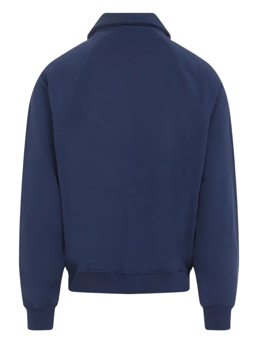 Casablanca polo-neck embroidered sweatshirt - Blauw