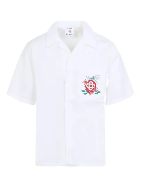 Casablanca chemise à logo brodé