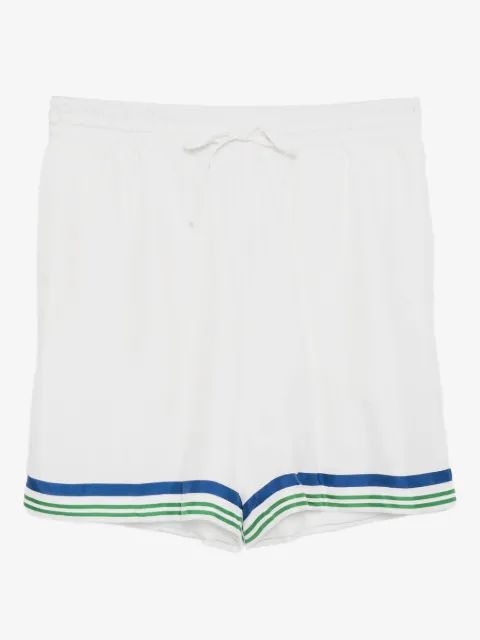 Casablanca Tennis Club Icon silk shorts