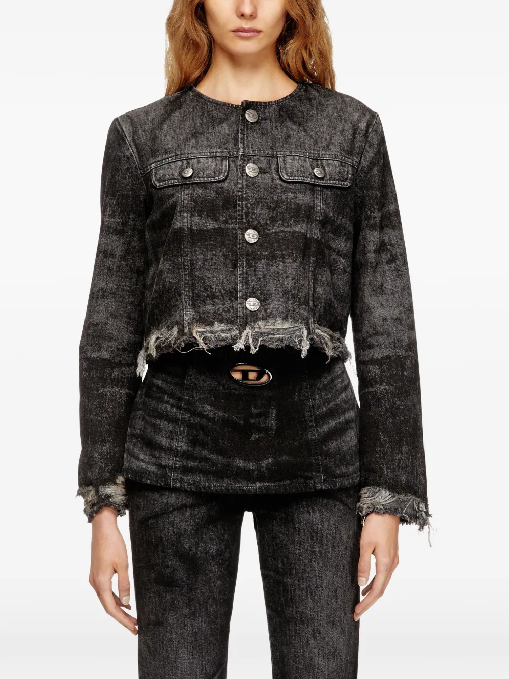 Diesel Gerafeld spijkerjack Grijs