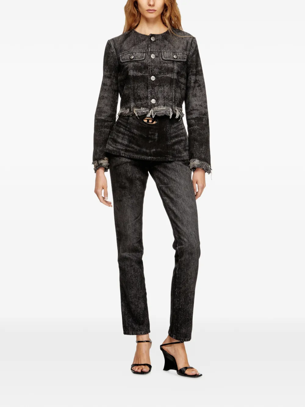 Diesel Gerafeld spijkerjack Grijs