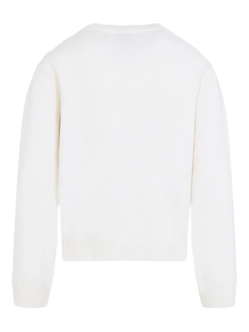 Casablanca floral-embroidered crew-neck sweater - Wit