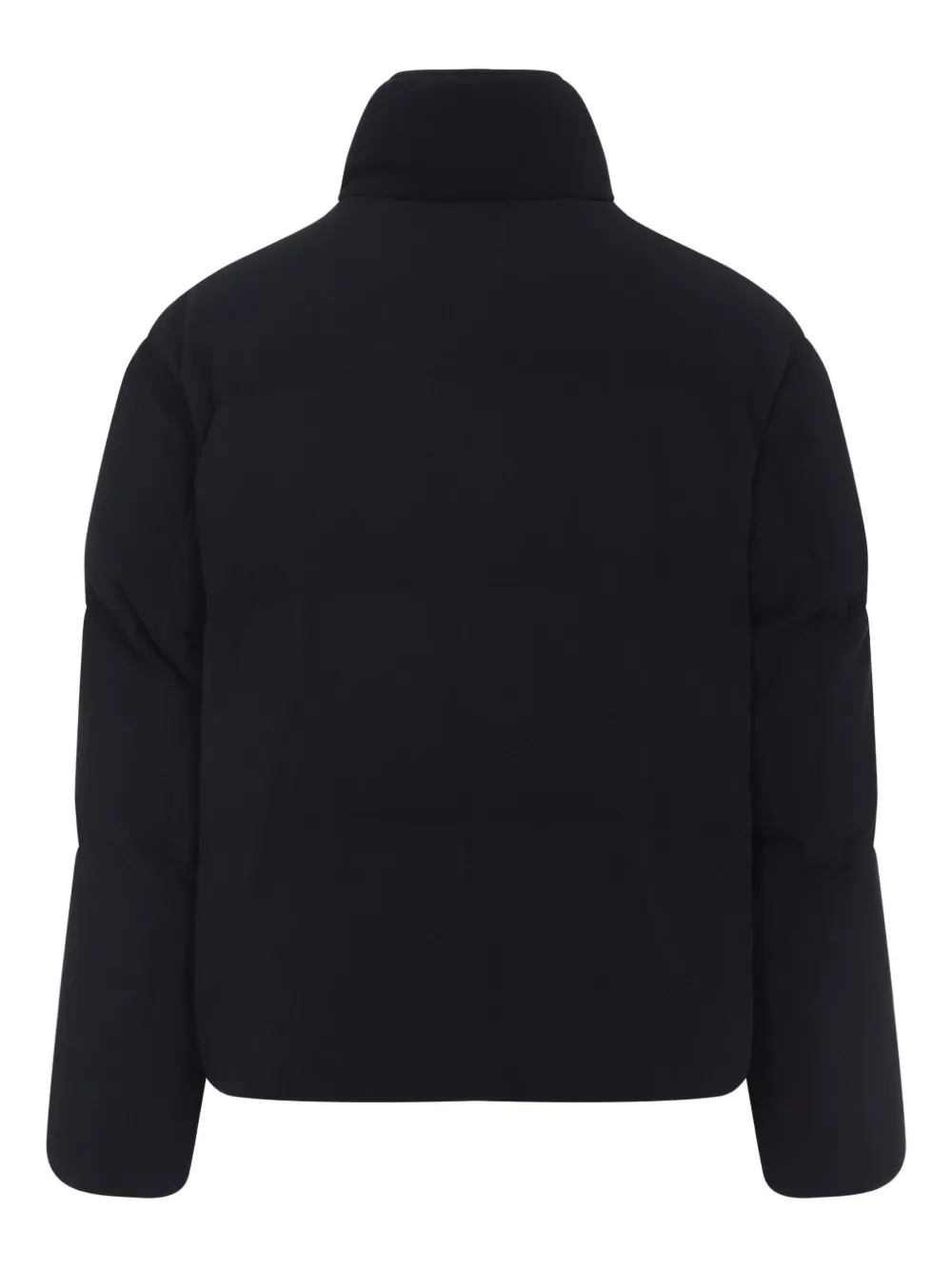 Giorgio Armani high-neck quilted jacket - ブルー Giorgio Armani high-neck quilted jacket - ブルー