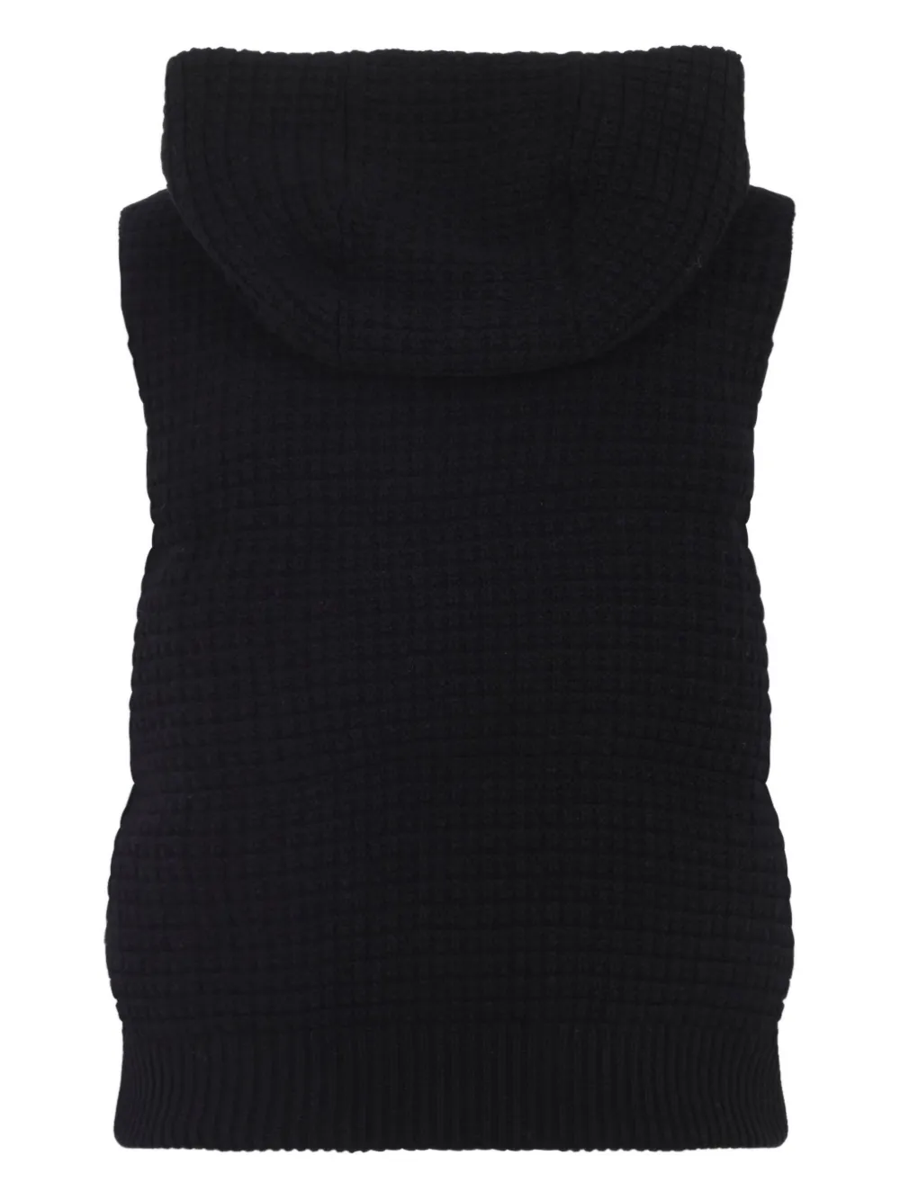 Fabiana Filippi embellished hooded vest - ブラック Fabiana Filippi embellished hooded vest - ブラック