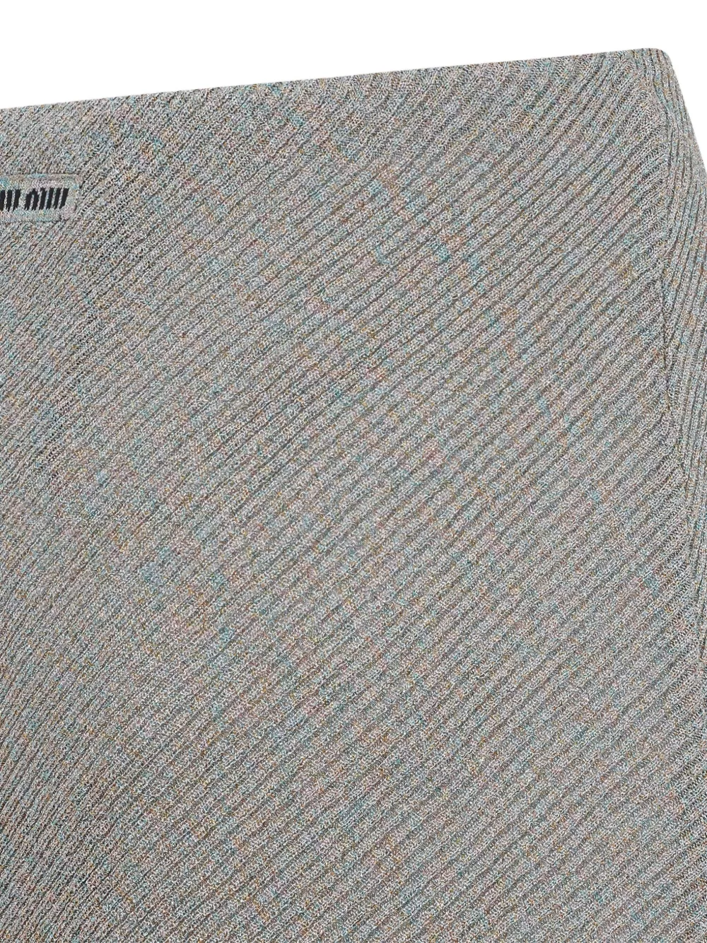 Miu Miu ribbed skirt - Grijs