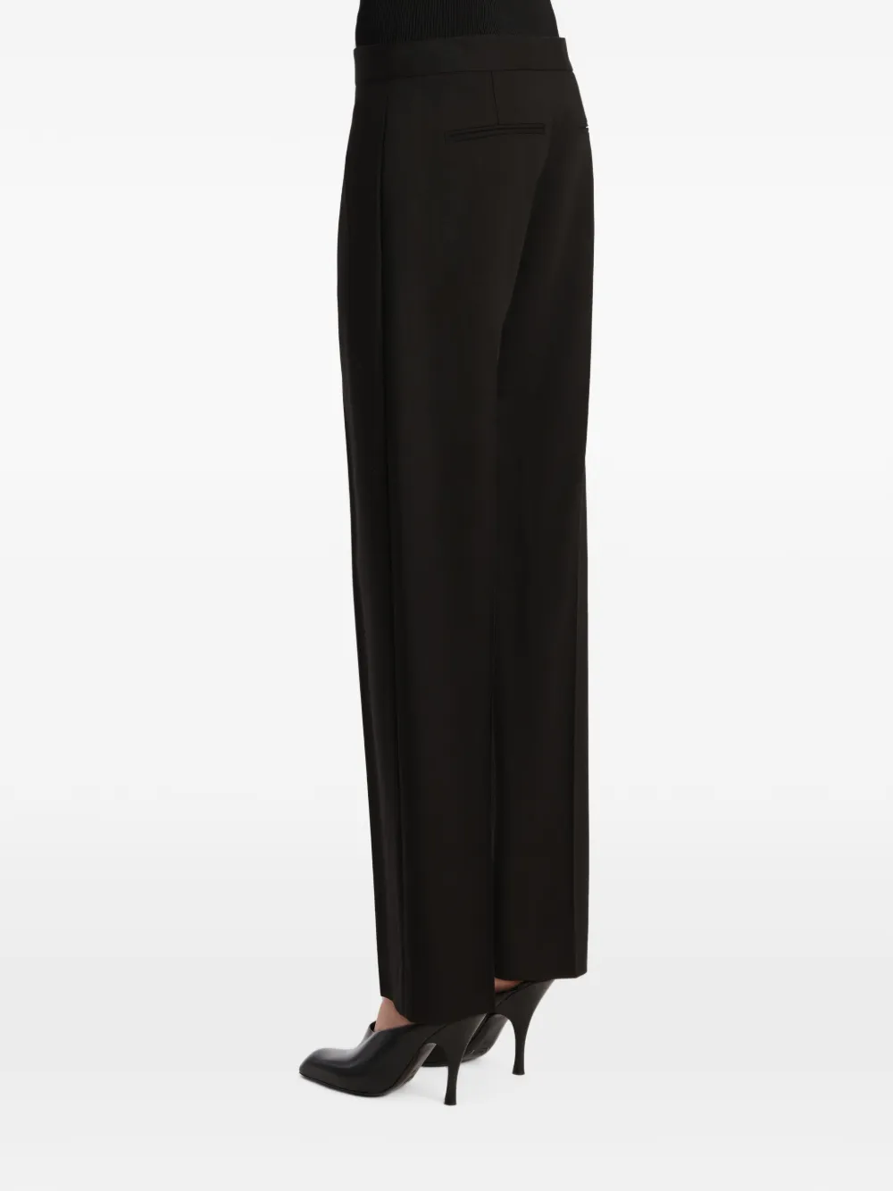 KHAITE Straight broek Zwart