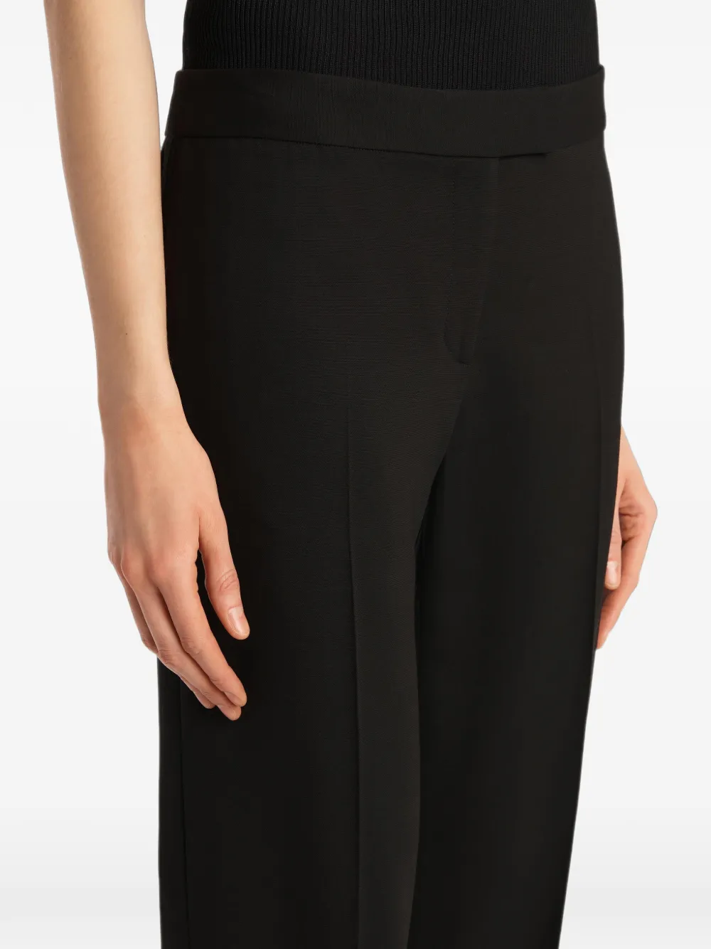 KHAITE Straight broek Zwart