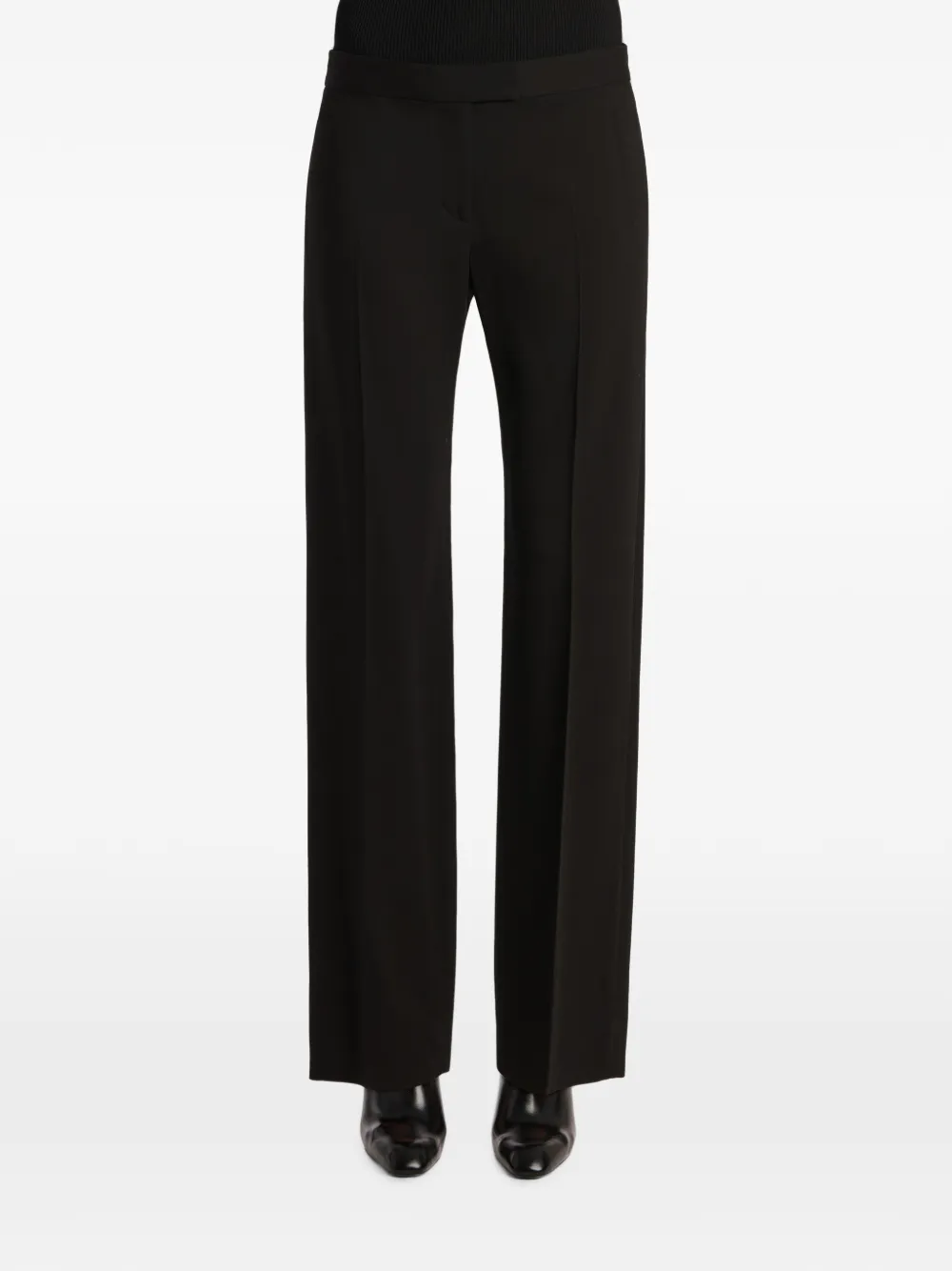 KHAITE Straight broek Zwart