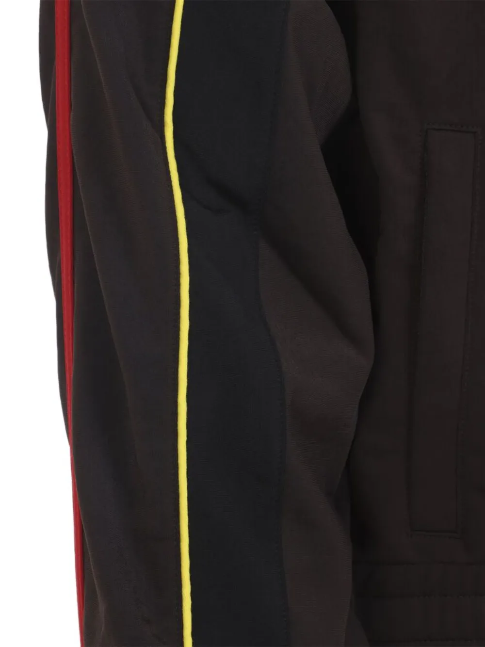 Martine Rose High Collar Track Jacket With Side Pockets In Brown