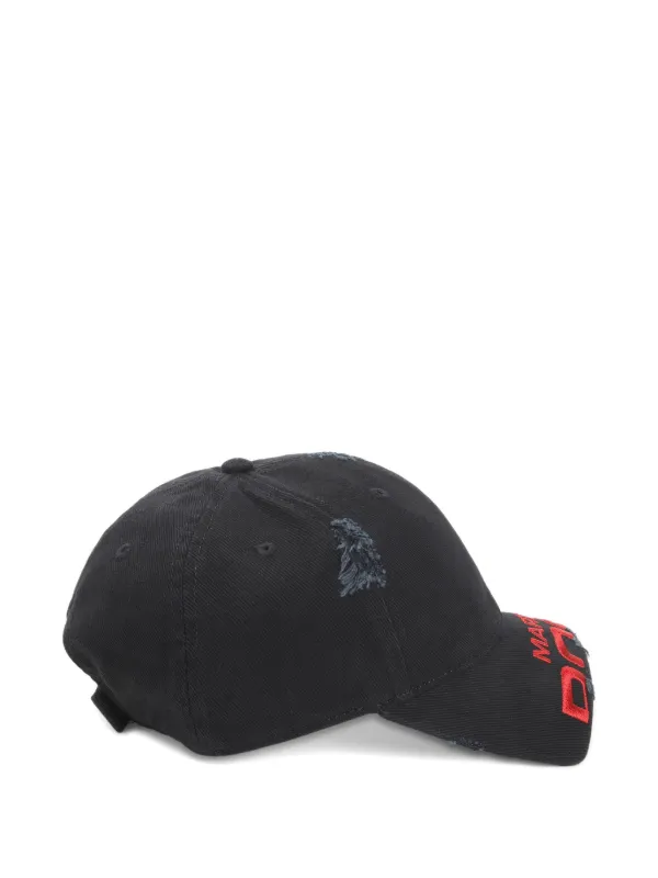 Martine Rose キャップ Martine Rose Signature Denim Cap Hat Washed Black | eBay
