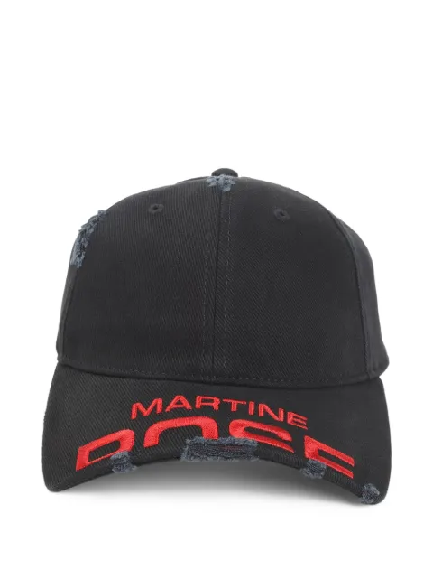 Martine Rose distressed logo baseball cap