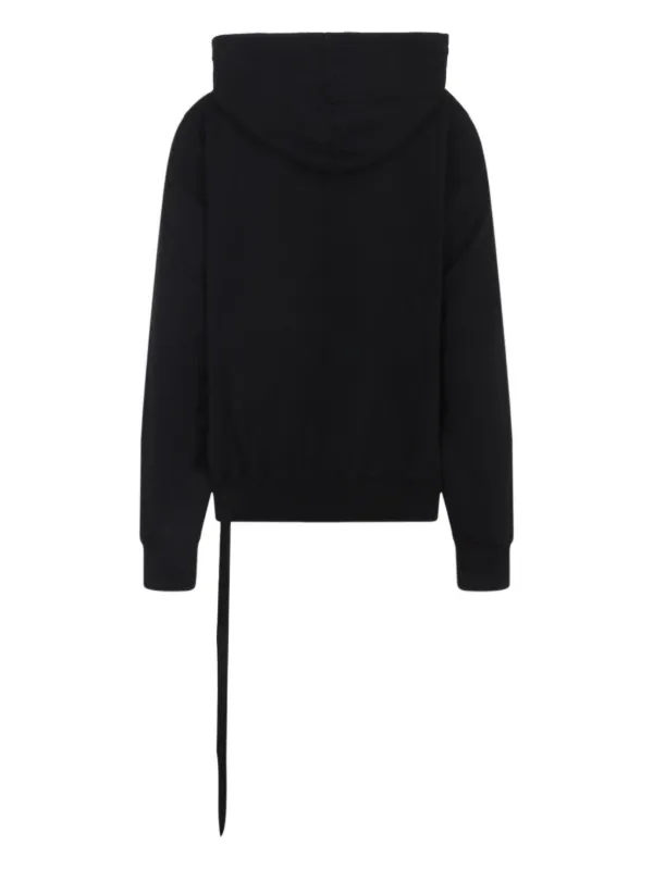 Rick Owens DRKSHDW star-embroidered Drawstring Hoodie Rick Owens DRKSHDW star-embroidered Drawstring Hoodie