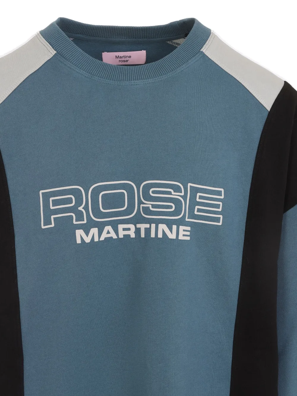 Martine Rose panelled cotton sweatshirt - Blauw