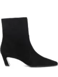 Stuart Weitzman 50mm suede zip-fastening boots - Black