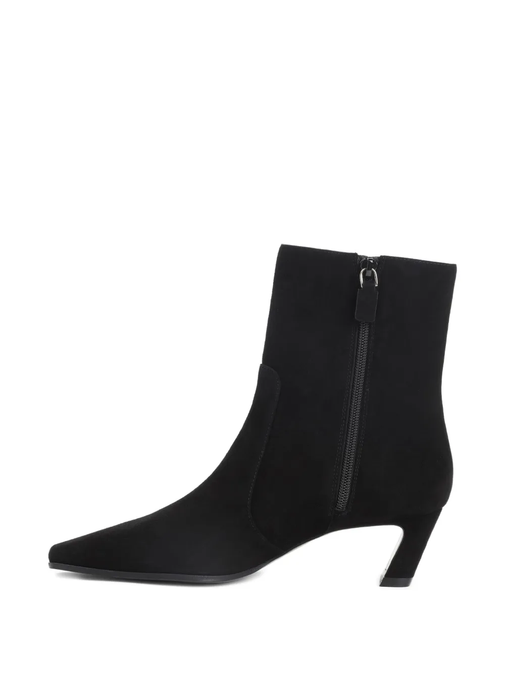 Stuart Weitzman 50mm suede zip-fastening boots Black