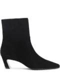 Stuart Weitzman 50mm suede zip-fastening boots - Black