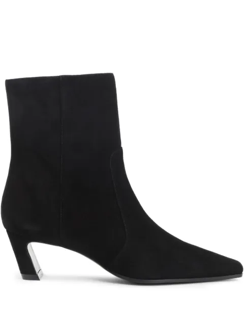 Stuart Weitzman 50mm suede zip-fastening boots