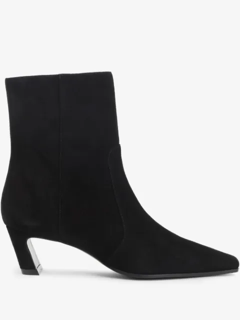 Stuart Weitzman 50mm suede zip-fastening boots
