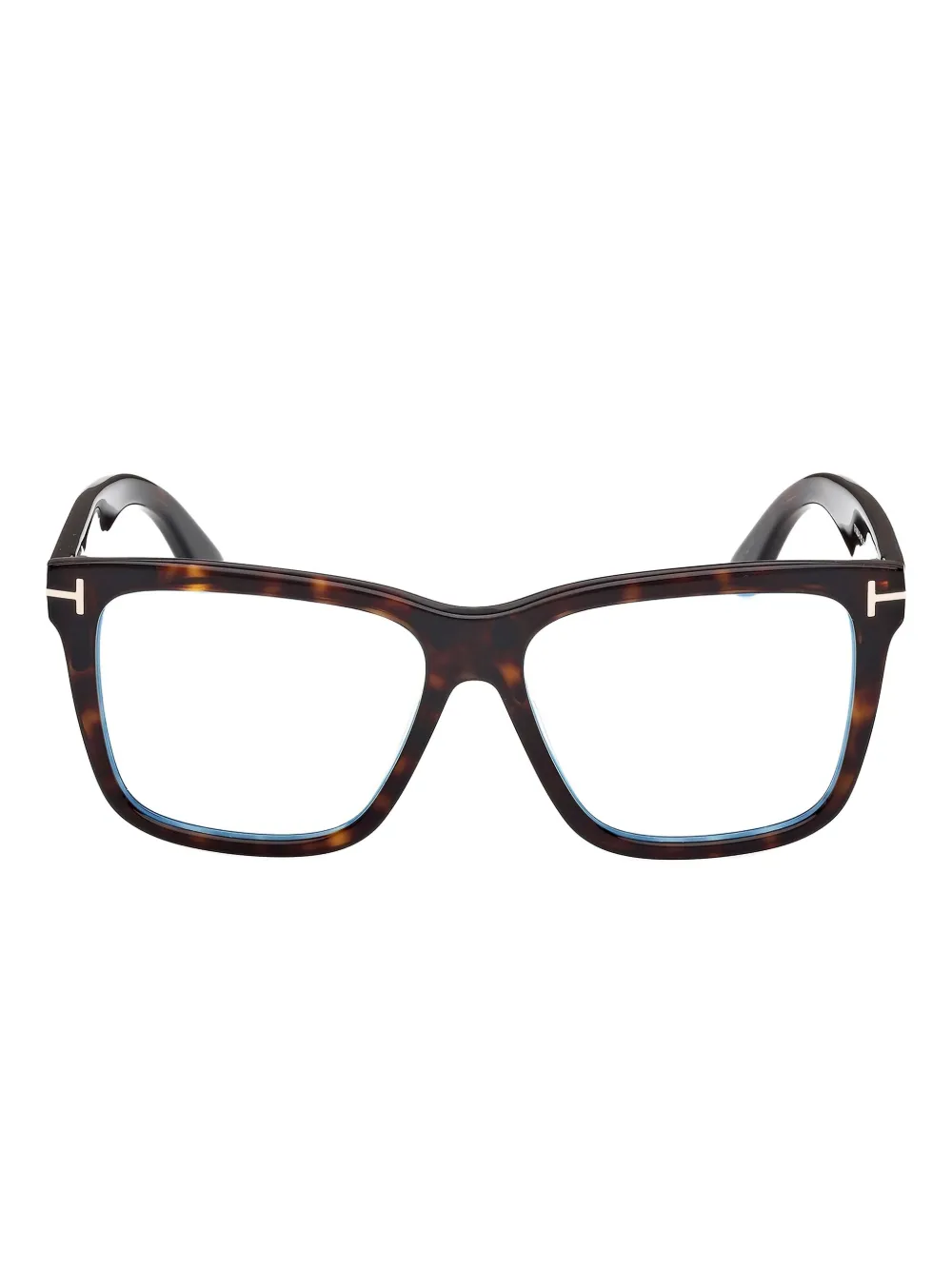 TOM FORD Eyewear tortoiseshell square clip-on glasses - 052 CLIP TOM FORD Eyewear tortoiseshell square clip-on glasses - 052 CLIP