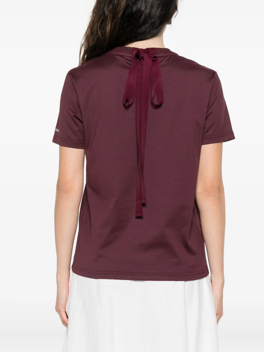Lanvin Keyhole Tie-detail Top In Purple