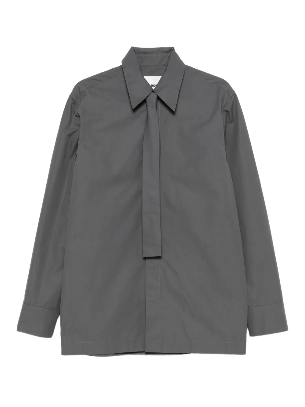 Jil Sander タイネック シャツ - グレー Jil Sander タイネック シャツ - グレー