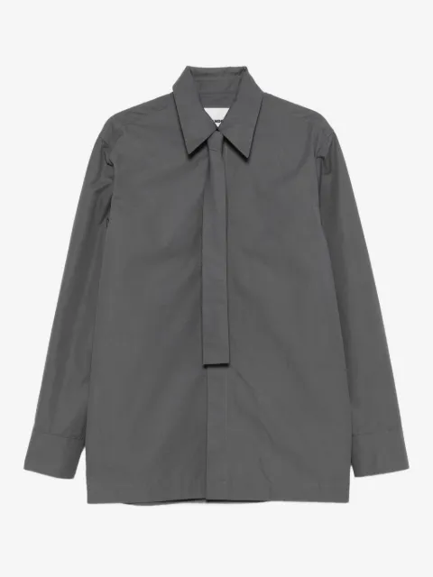 Jil Sander camisa manga larga con moño en el cuello