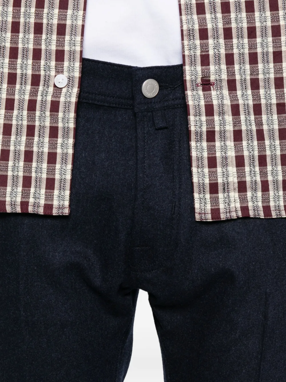 Jacob Cohen Wool Trousers In Blue