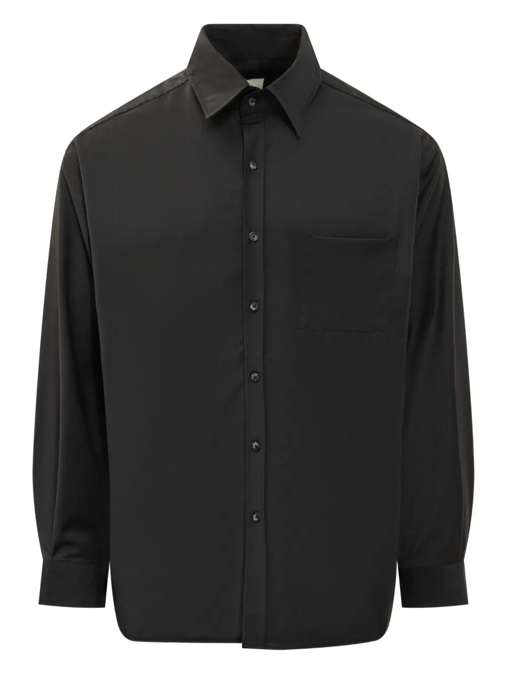 A Paper Kid button-down pocket shirt | Black | Image 1