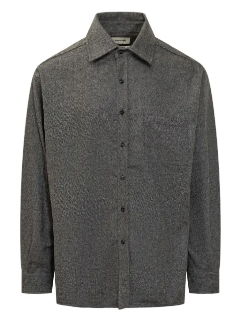 A Paper Kid herringbone long-sleeve shirt