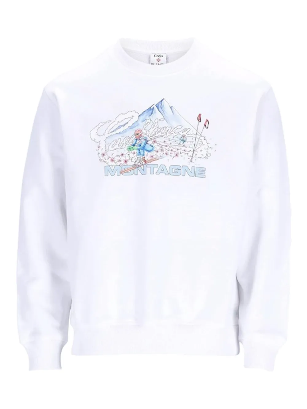 Casablanca montagne-print sweatshirt - ホワイト Casablanca montagne-print sweatshirt - ホワイト