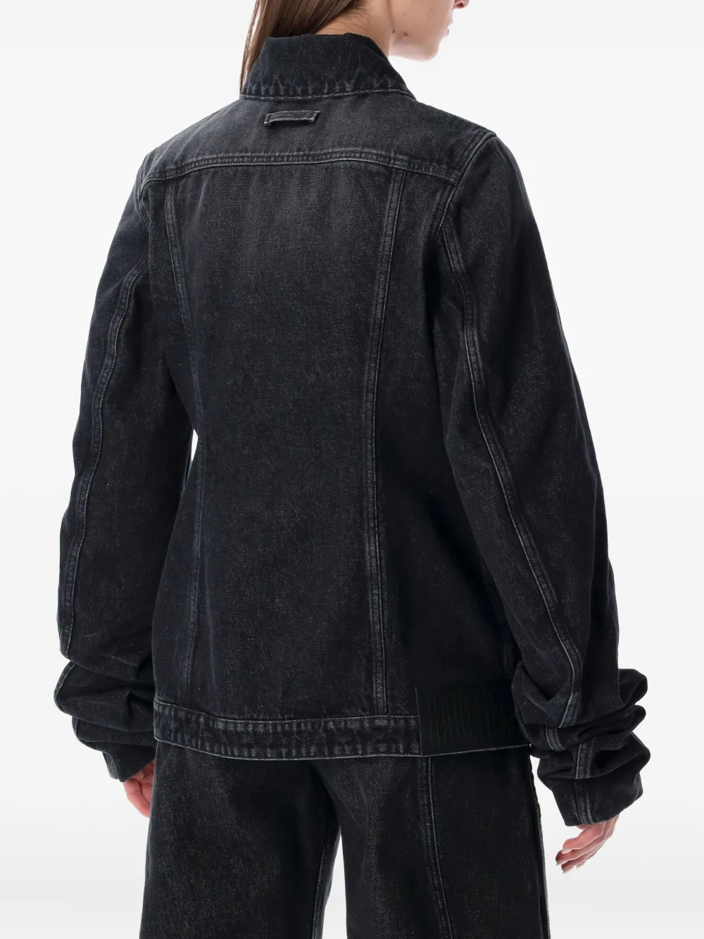 Jean Paul Gaultier Tailored Denim Outerwear Chest Pockets In Black