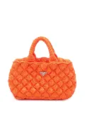 Prada Pre-Owned 2013-2025 Raffia Canapa Rombi satchel - Orange