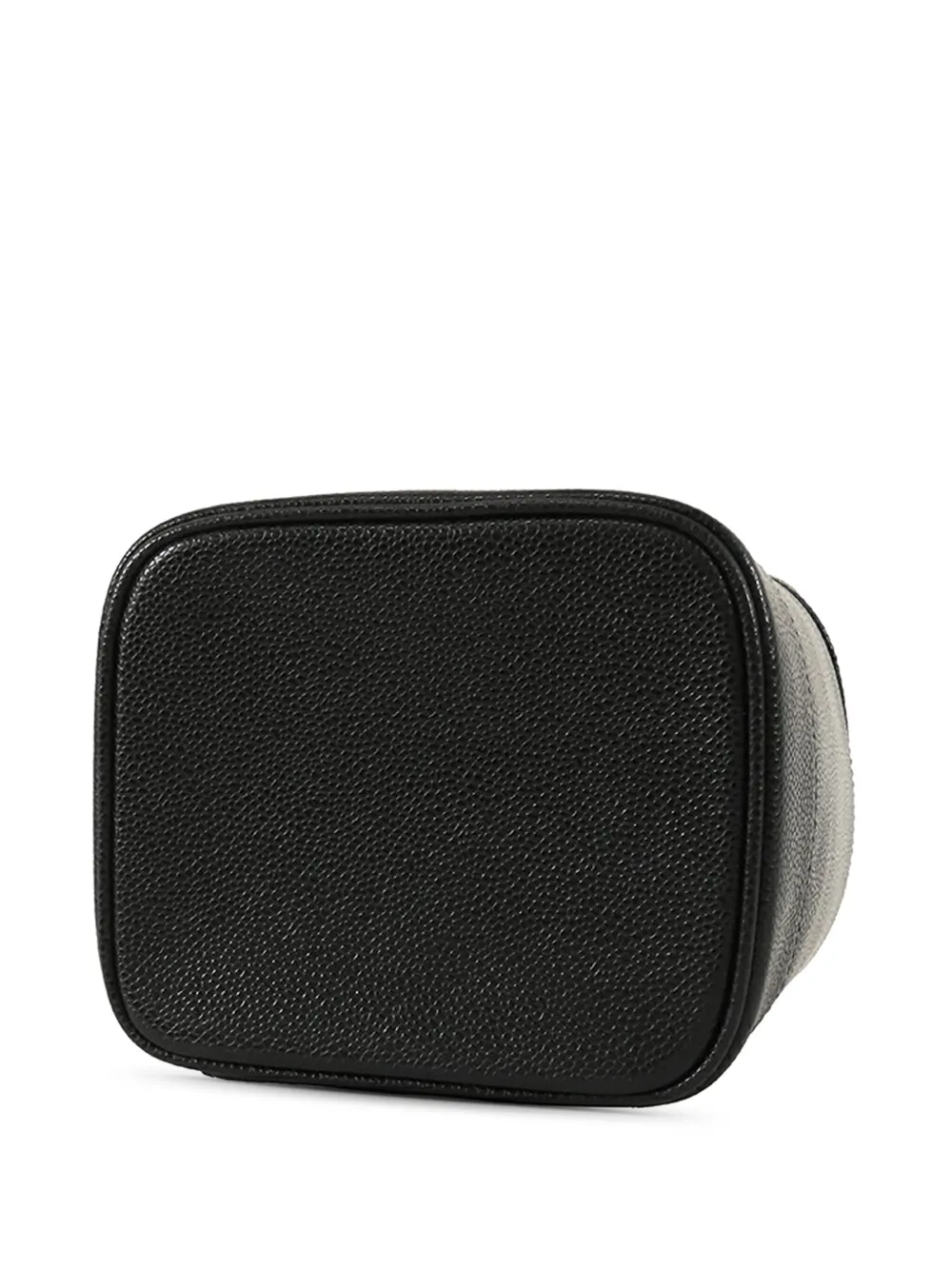 Pre-owned Chanel 2000-2002 Cc Caviar Case Vanity Bag In Black