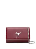 Giuseppe Zanotti patent-leather clutch bag - Red