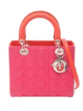 Christian Dior Pre-Owned 2013 Medium Tricolor Lambskin Cannage Lady Dior satchel - Pink