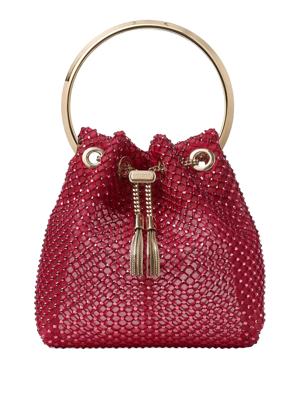Jimmy Choo Bon Bon Shoulder Bag In Red