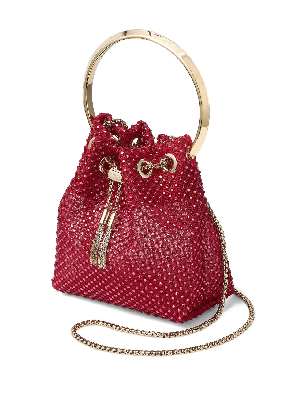 Jimmy Choo Bon Bon Shoulder Bag In Red