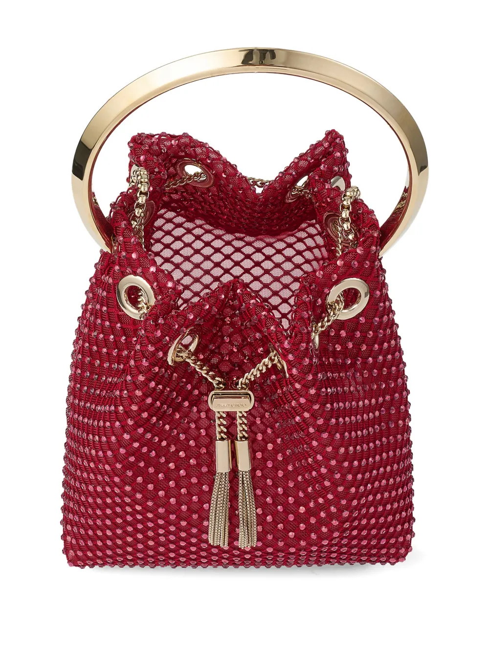 Jimmy Choo Bon Bon Shoulder Bag In Red