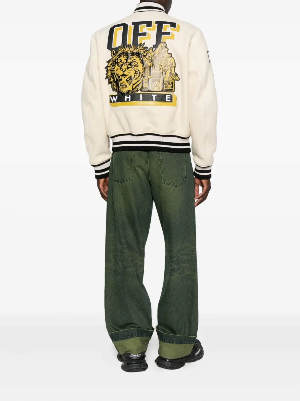 Off-White patch-appliqué varsity jacket | Bomber Jackets | Image 2