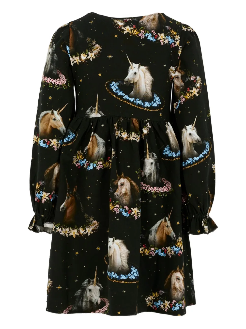 Molo unicorn-print long-sleeve dress | Girls Casual Dresses | Image 2