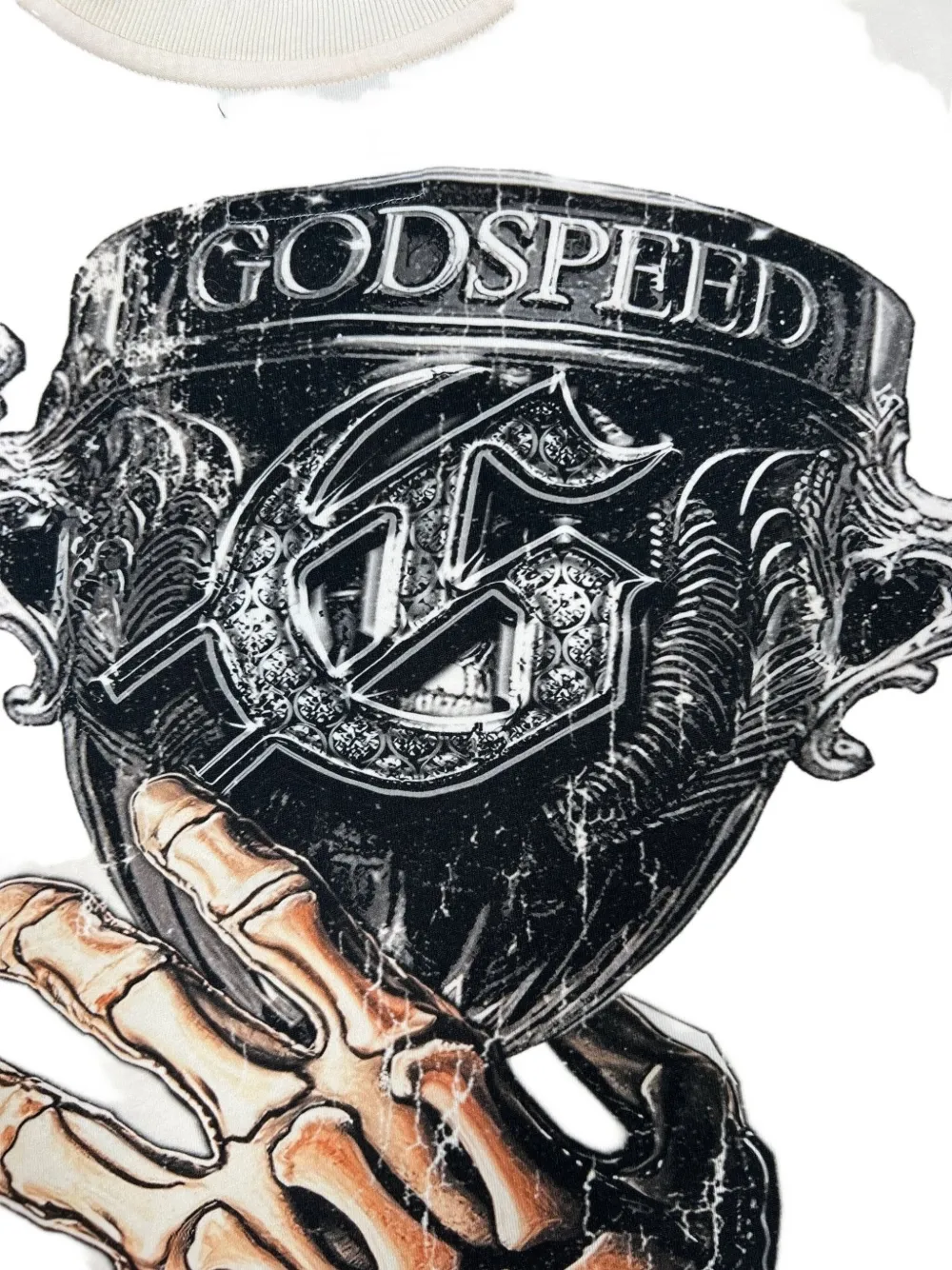 Godspeed Skull-print T-shirt In Neutral