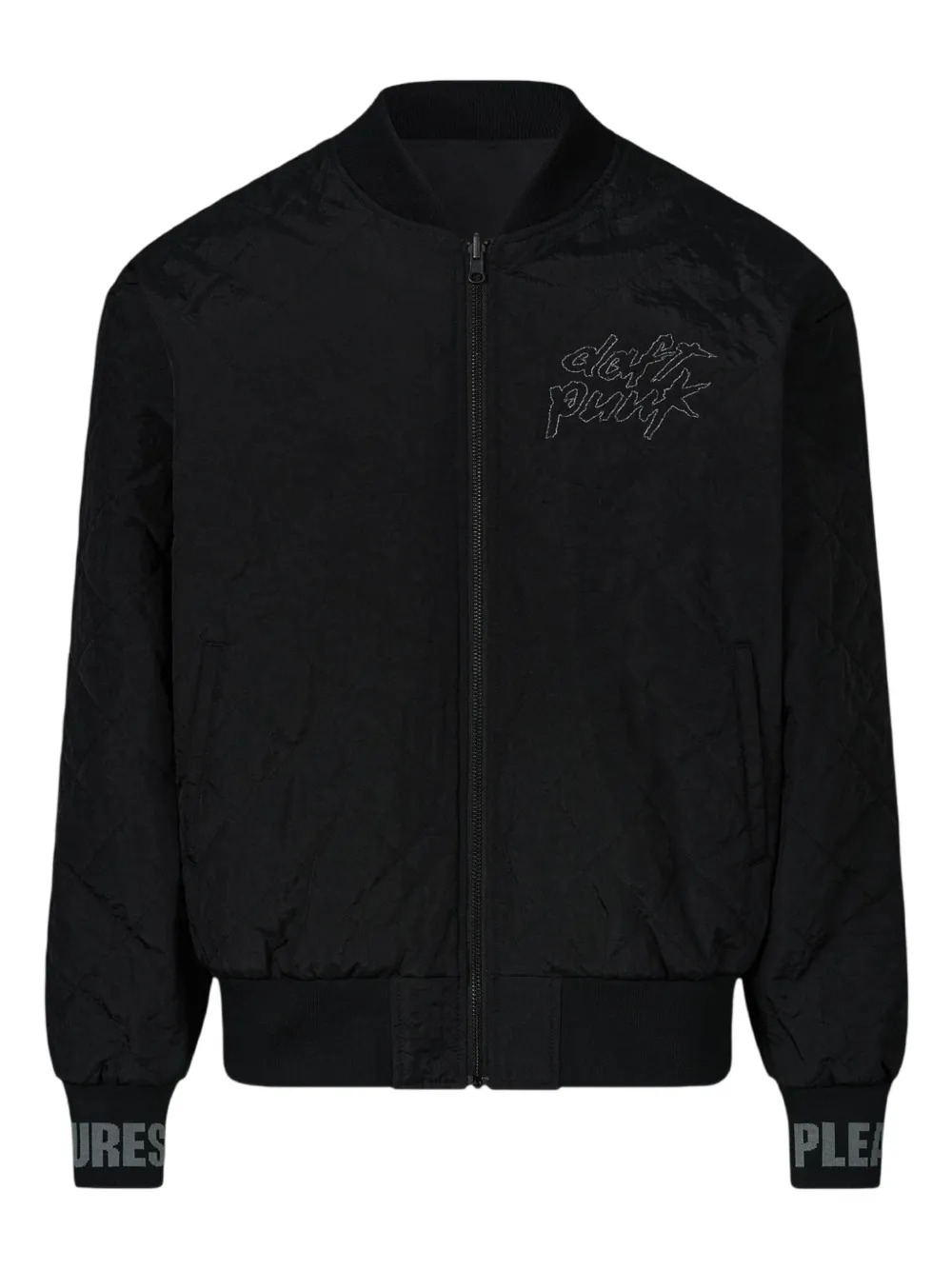Pleasures chamarra bomber reversible con estampado gráfico | negro | Image 1