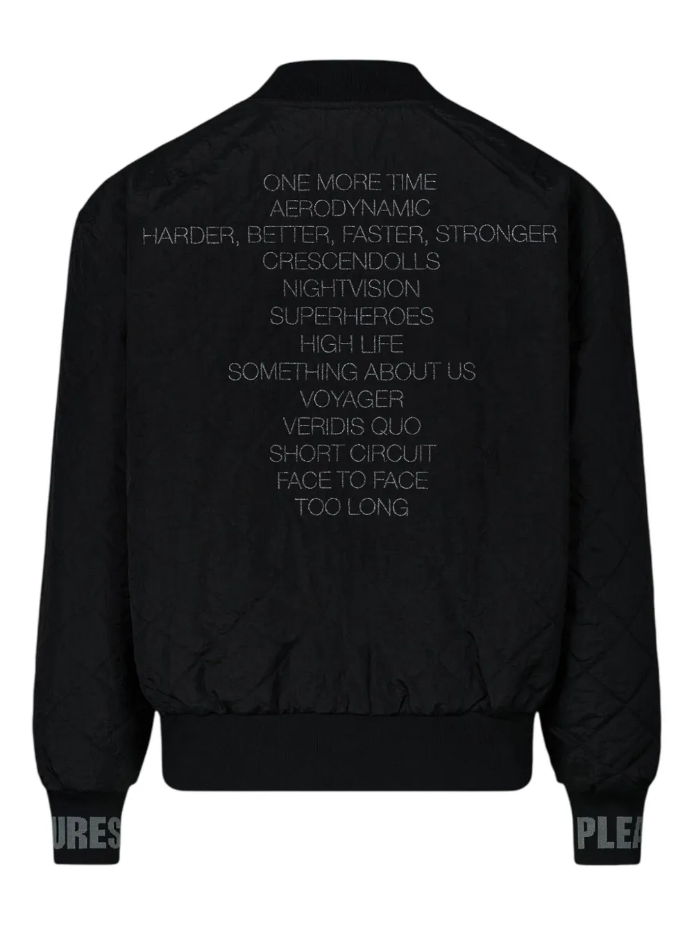 Pleasures Bomberjack met grafische print Zwart